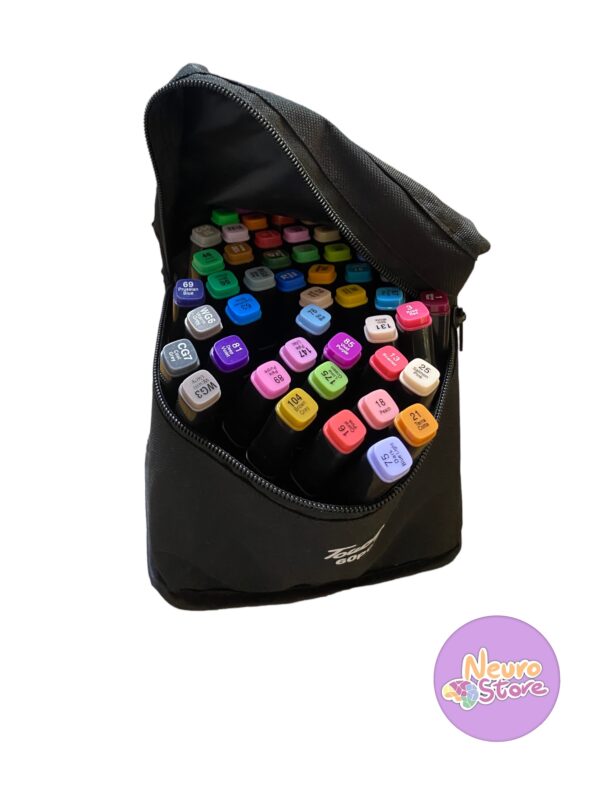 Set de  60 lápices de colores doble punta