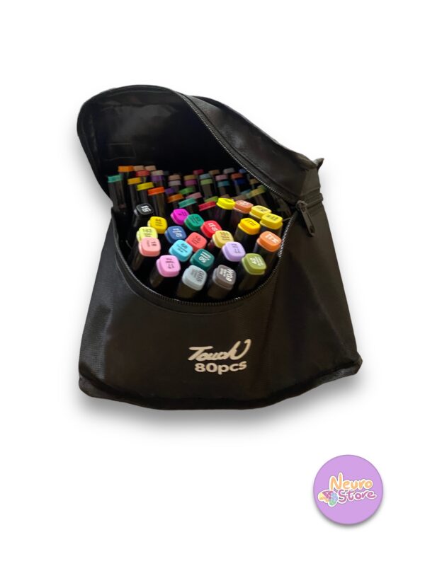 Set de  80 lápices de colores doble punta